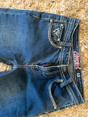Cowgirl Hardware Girls' Dark Blue Denim Jeans - Size 10
